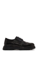 Derimod Fly Male Black Lace-Up Thick-Soled Leather Casual Shoes | Derimod