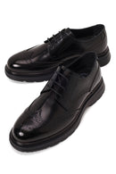 Derimod Fly Male Black Lace-Up Thick-Soled Leather Casual Shoes | Derimod