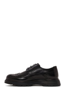 Derimod Fly Male Black Lace-Up Thick-Soled Leather Casual Shoes | Derimod