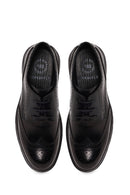 Derimod Fly Male Black Lace-Up Thick-Soled Leather Casual Shoes | Derimod