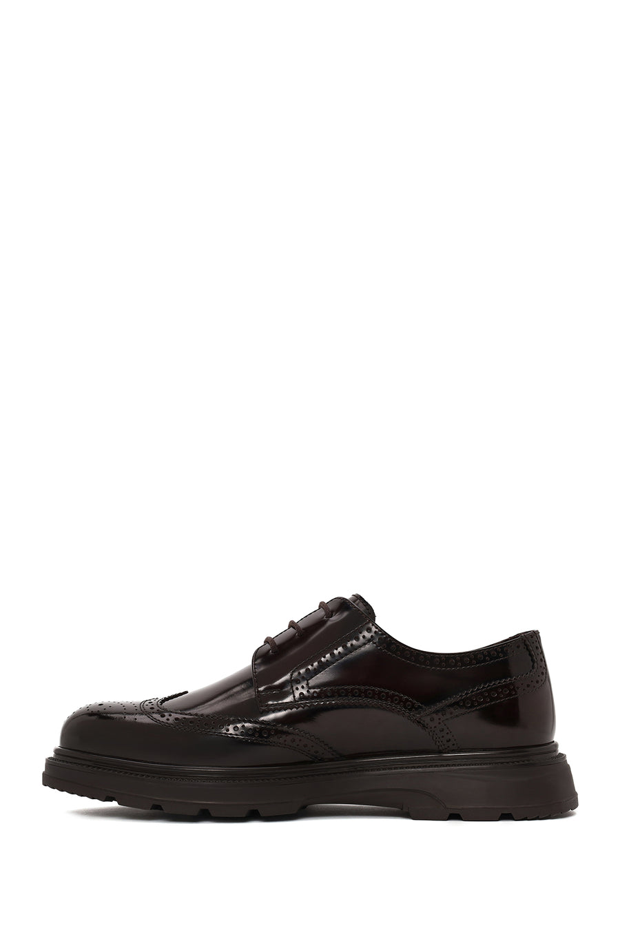 Derimod Fly Male Brown Lace-Up Thick-Soled Leather Casual Shoes