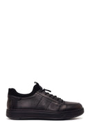 Derimod Fly Erkek Siyah Bağcıklı Deri Casual Sneaker | Derimod