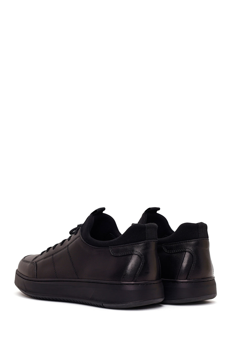 Derimod Fly Erkek Siyah Bağcıklı Deri Casual Sneaker