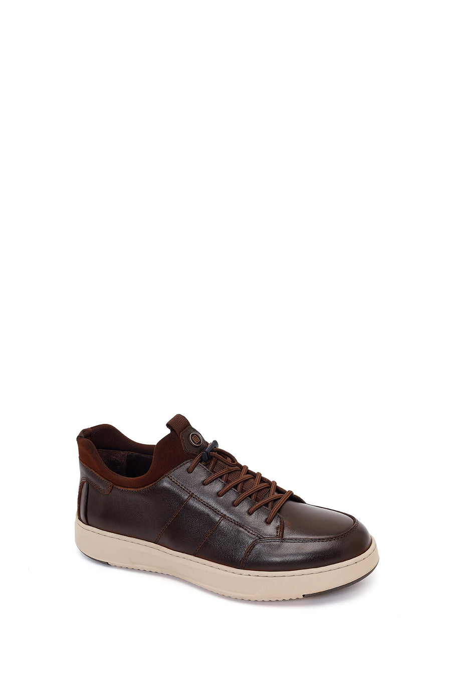 Derimod Fly Erkek Kahverengi Bağcıklı Deri Casual Sneaker