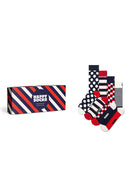Happy Socks Erkek Lacivert 4’lü Pamuklu Çorap Seti | Derimod