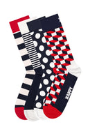 Happy Socks Erkek Lacivert 4’lü Pamuklu Çorap Seti | Derimod