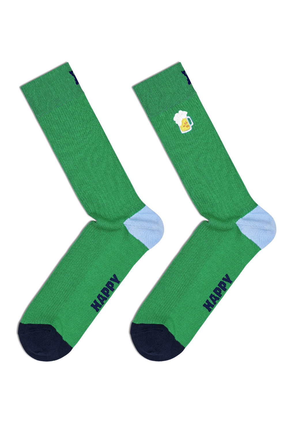 Happy Socks Erkek Çok Renkli Desenli Pamuklu 2'li Çorap Seti
