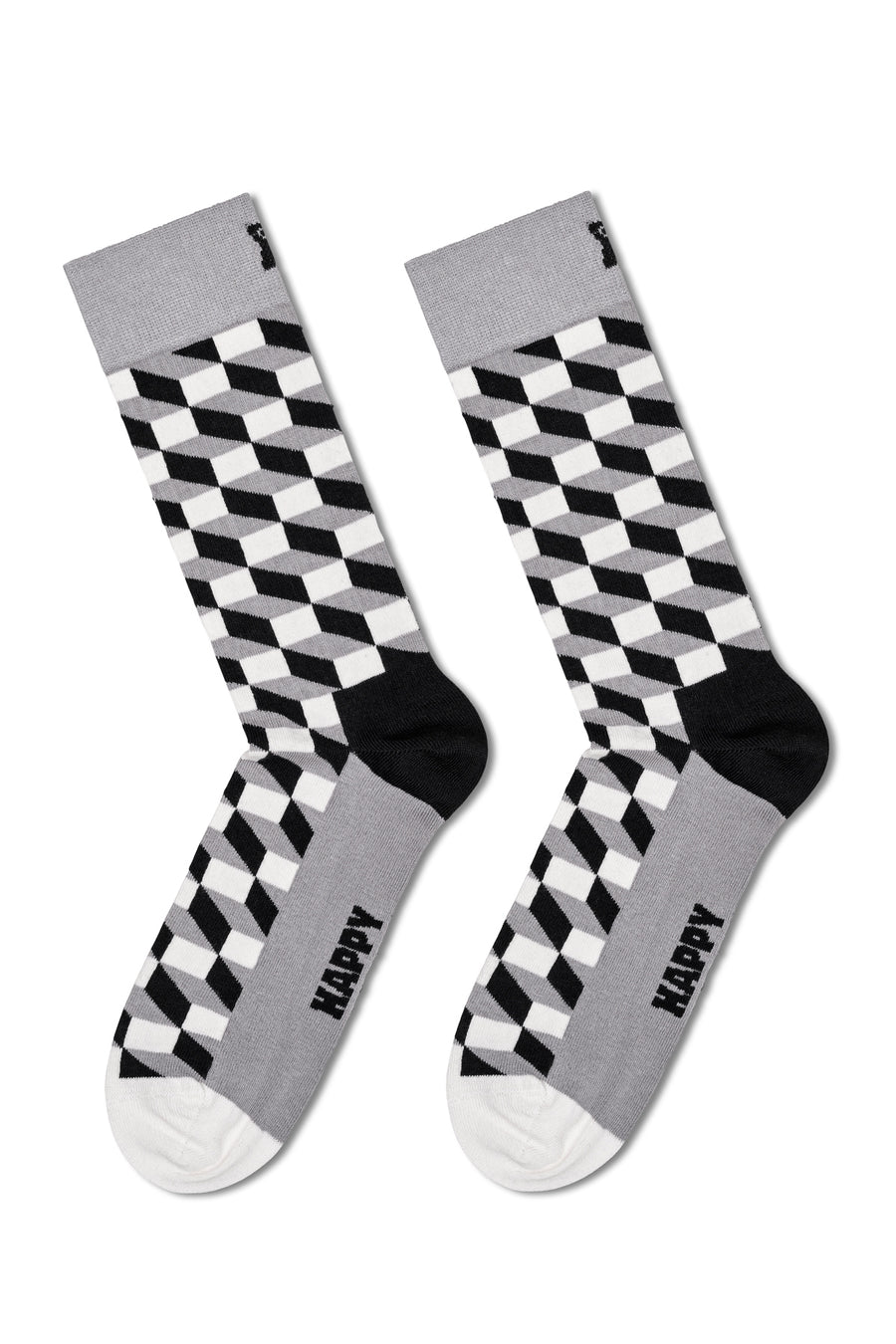 Happy Socks Kadın Siyah Klasik 4’lü Pamuklu Çorap Seti