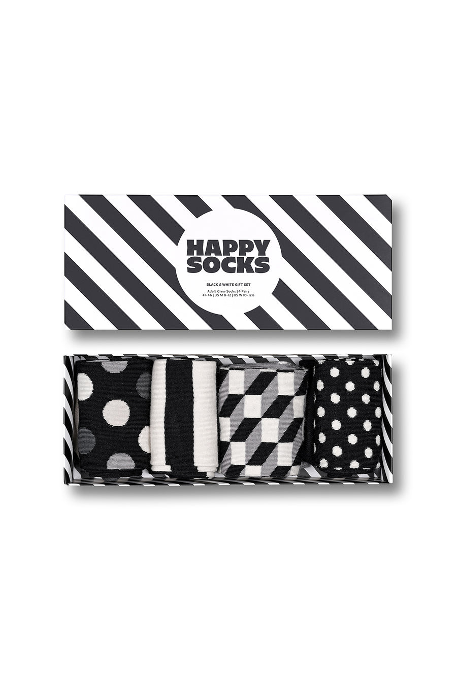 Happy Socks Kadın Siyah Klasik 4’lü Pamuklu Çorap Seti