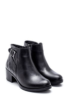 Women's Leather Quilted Detailed Boots | Derimod