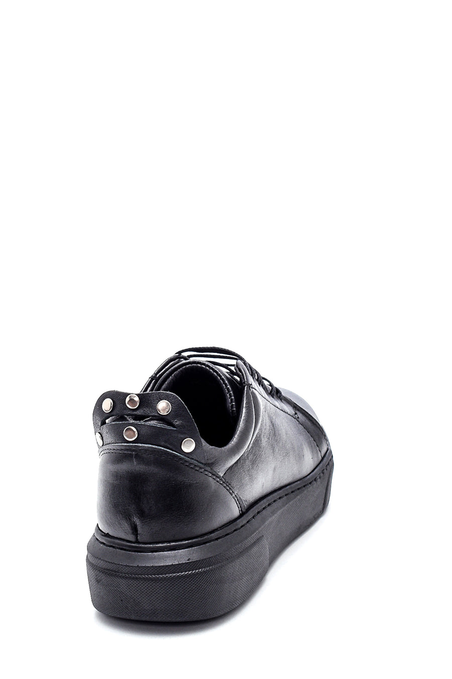 Kadın Deri Metal Detaylı Sneaker