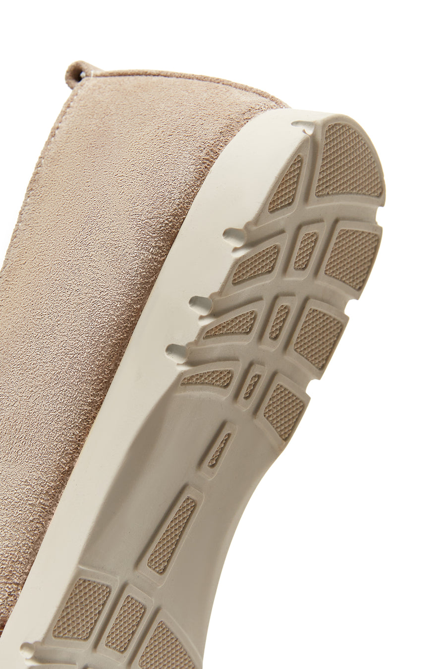 Kadın Gri Süet Deri Comfort Loafer