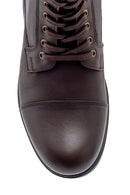 Men's Leather Zipper Detailed Boots | Derimod