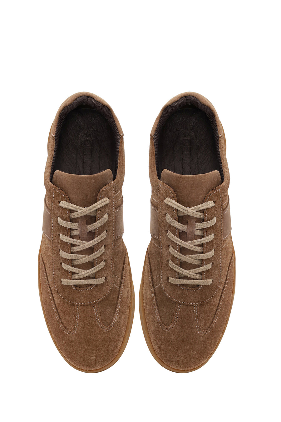 Male Mink Lace-Up Suede Leather Sneaker