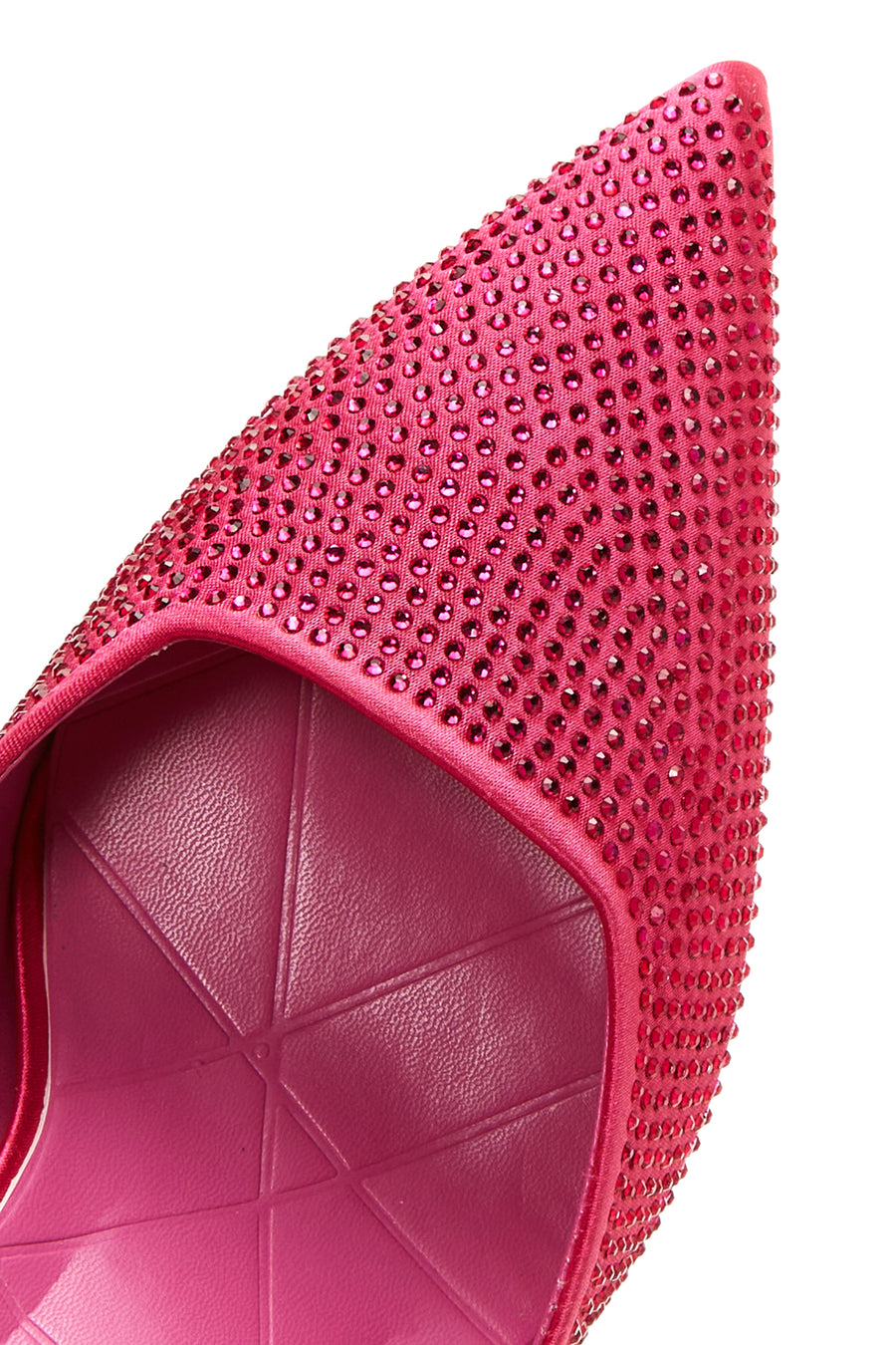 Women's Pink Stone Heeled Shoes
