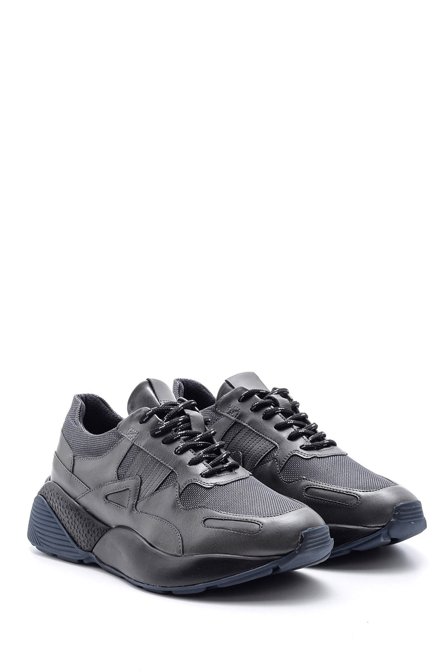Erkek Yüksek Tabanlı Deri Sneaker