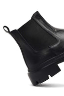Men's Black Leather Chelsea Boot | Derimod
