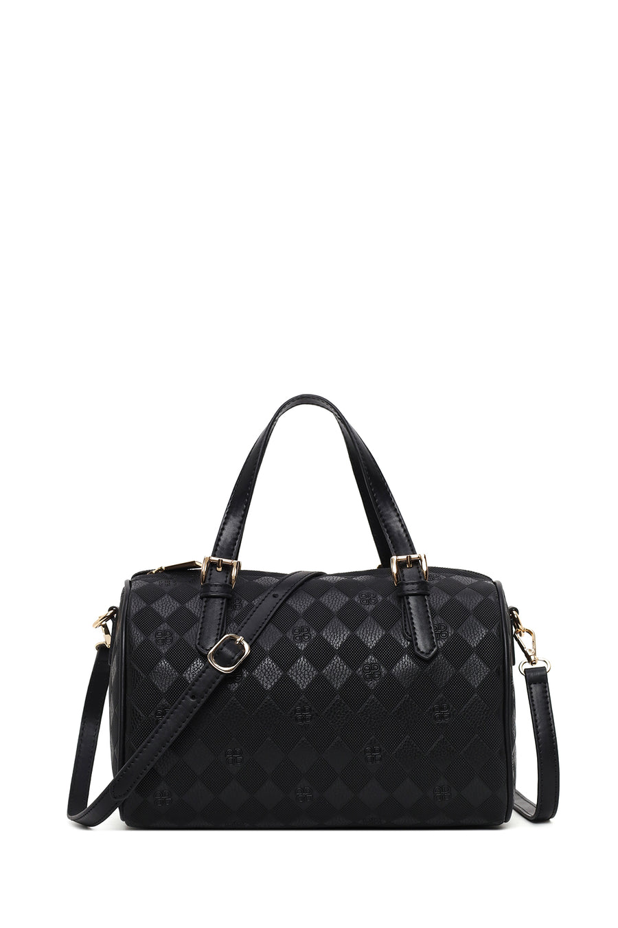 Woman Black Long-Strap Printed Shoulder Bag 26SBD202026 | Derimod