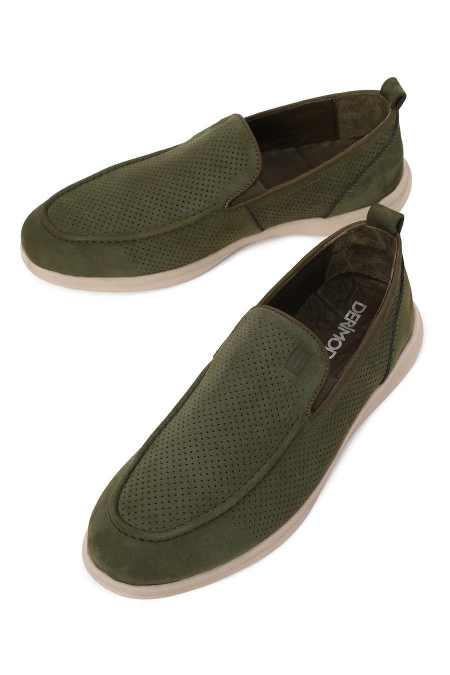 Male Khaki Nubuck Leather Loafer
