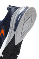 Men's Navy Blue Suede Detailed Sneaker | Derimod