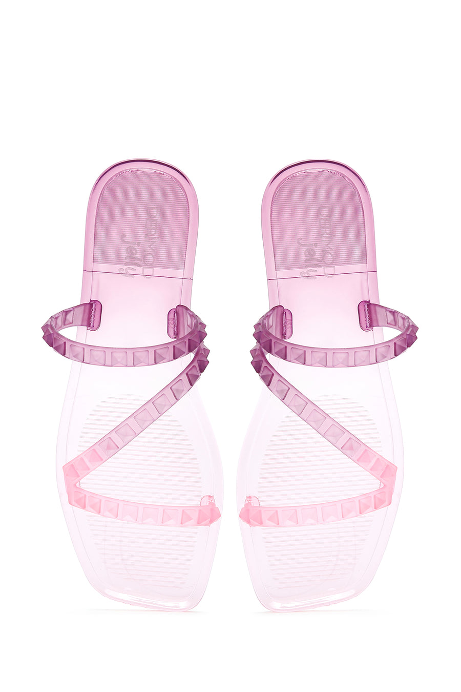 Women's Purple Transparent Jelly Slippers