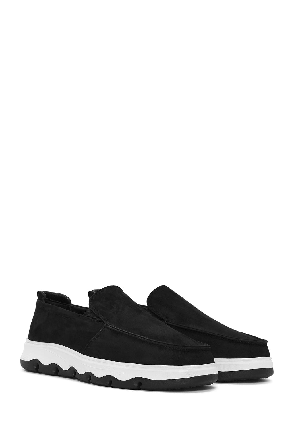 Erkek Siyah Nubuk Deri Comfort Loafer