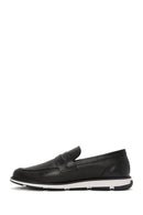 Erkek Siyah Deri Casual Loafer | Derimod
