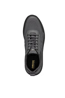 Geox Men's Grey Spherica Lace-Up Leather Sneakers | Derimod
