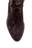 Women's Suede Leather Cowboy Boots | Derimod