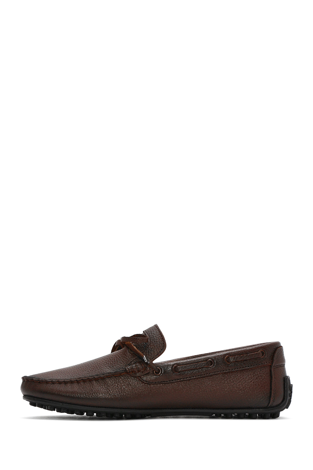 Erkek Kahverengi Deri Casual Loafer