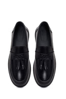 Erkek Siyah Püsküllü Deri Casual Loafer | Derimod