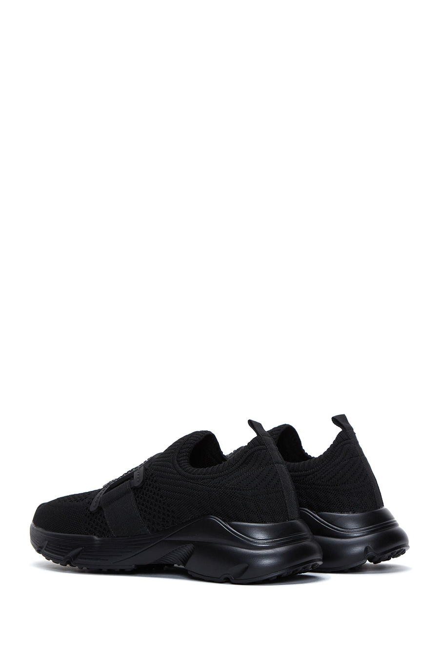 Women's Black Fabric Sneaker