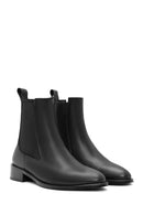 Women's Black Leather Chelsea Boots | Derimod