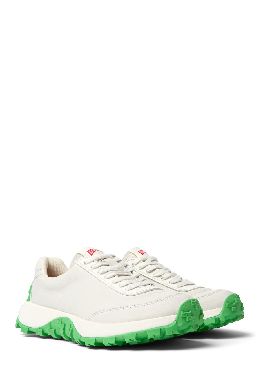 Camper Women's White Drift Trail Vibram Laced Leather Sneaker