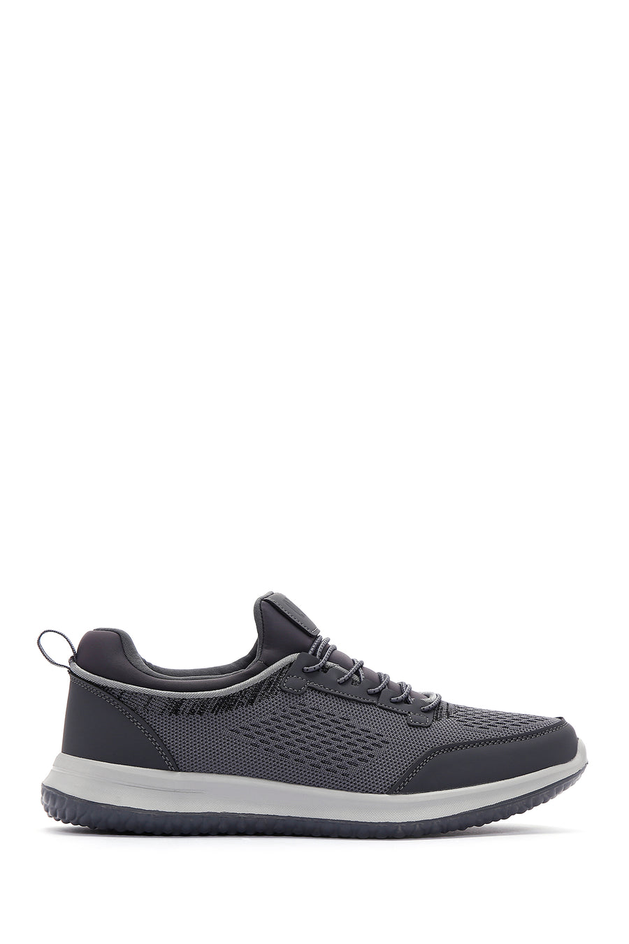 Derimod Zero Erkek Gri Bağcıklı Kalın Tabanlı Kumaş Sneaker 25SFD69046F | Derimod