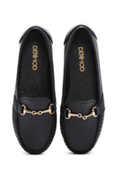 Kadın Siyah Toka Detaylı Loafer | Derimod