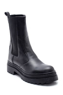 Women's Thick Soled Long Chelsea Boots | Derimod