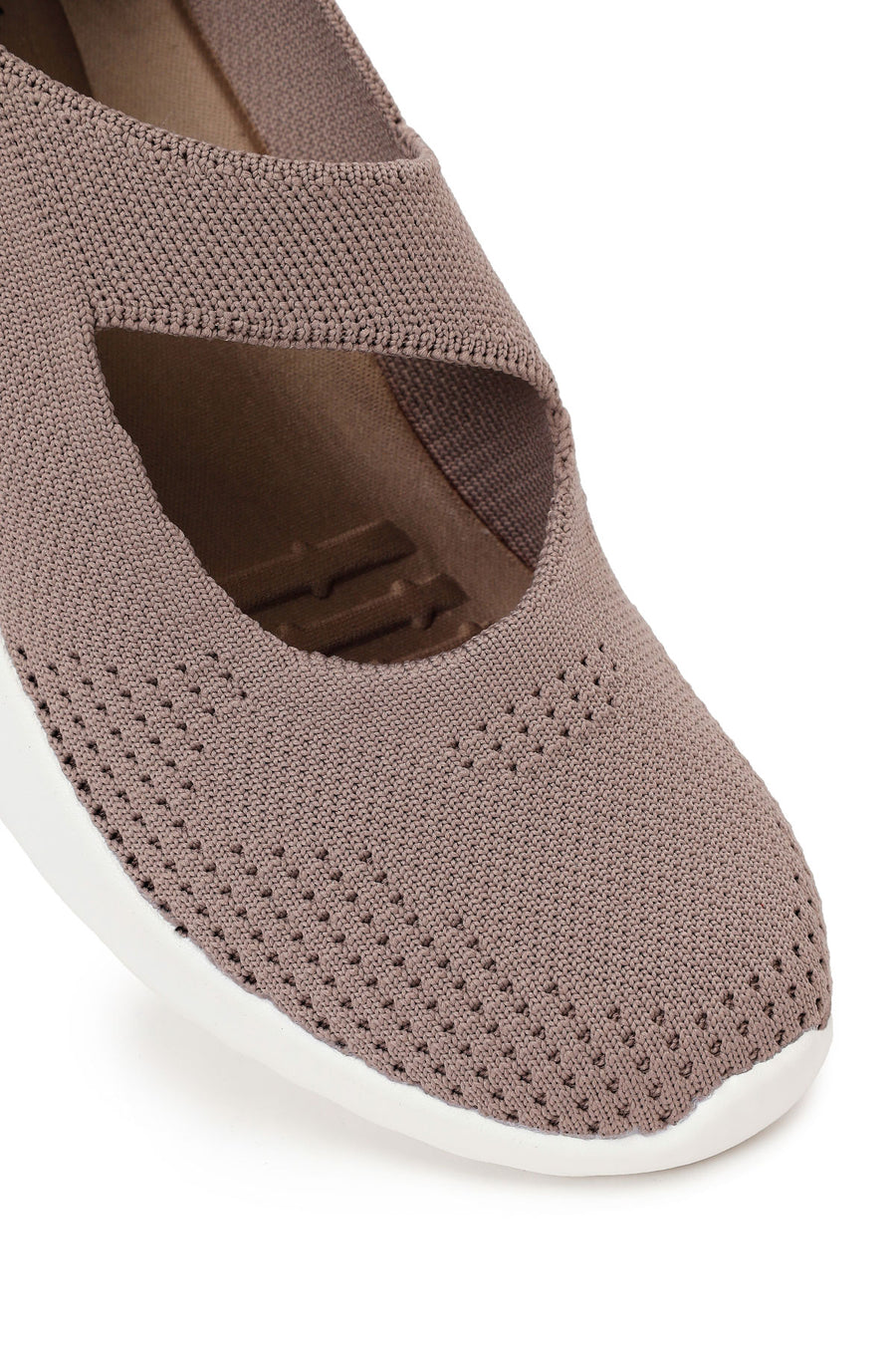 Derimod Zero Women's Mink Thick-Soled Fabric Shoes