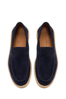 Erkek Lacivert Süet Deri Casual Loafer | Derimod