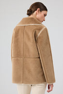 Vald'isere Kadın Camel Teddy Mont | Derimod