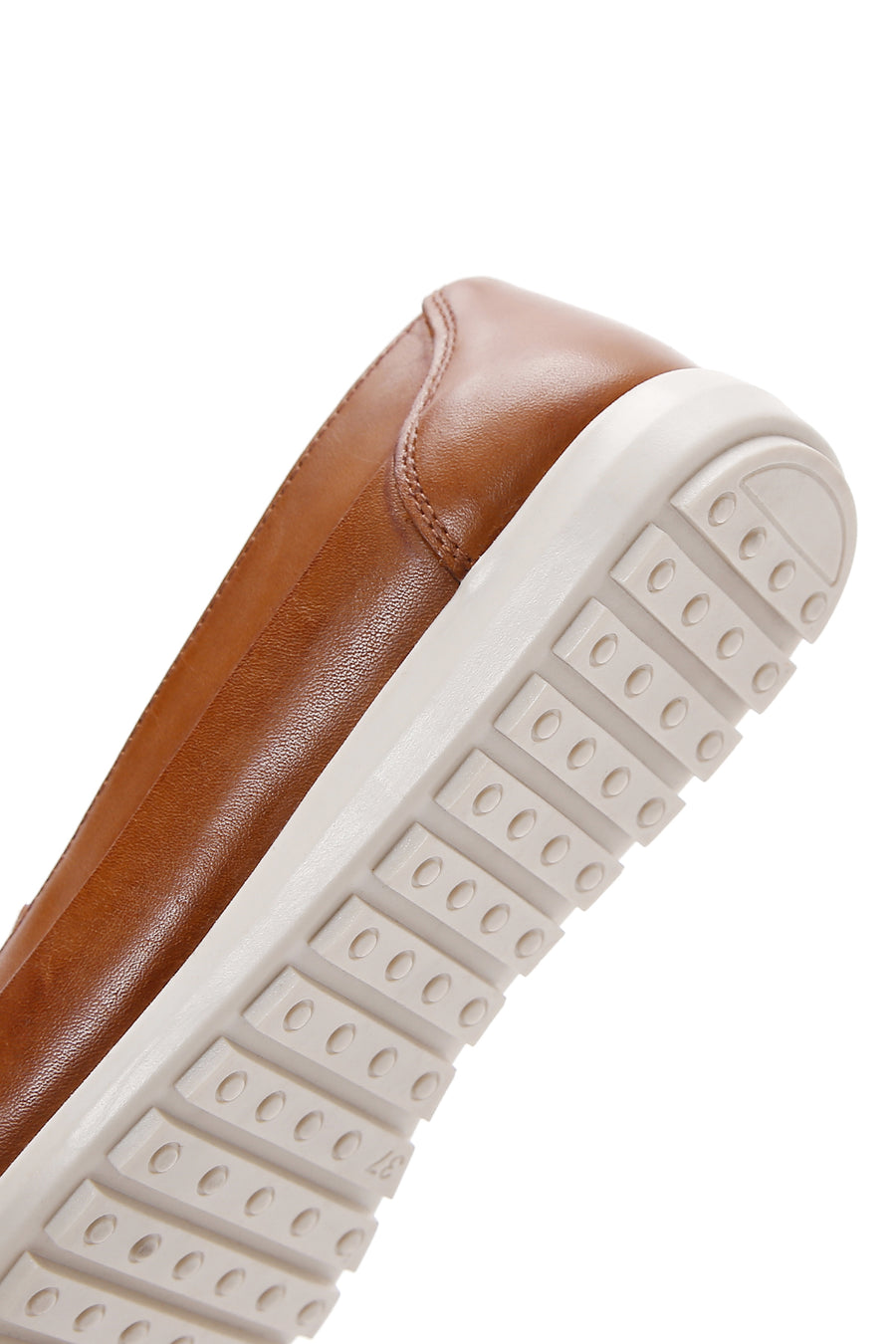Kadın Taba Deri Comfort Loafer
