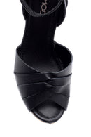 Women's Leather Wedge Heeled Shoes | Derimod