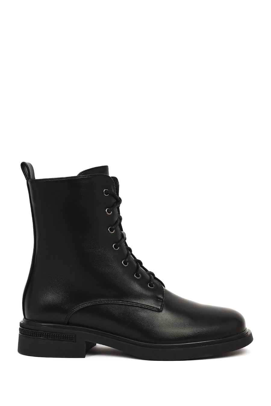 Women's Black Zippered Boots 25WFE494418 | Derimod