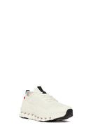 Derimod Zero Woman White Thick-Soled Lace-Up Fabric Sneaker | Derimod