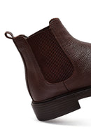 Men's Brown Leather Chelsea Boots | Derimod