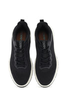 Men's Black Lace-Up Thick Sole Sneaker | Derimod
