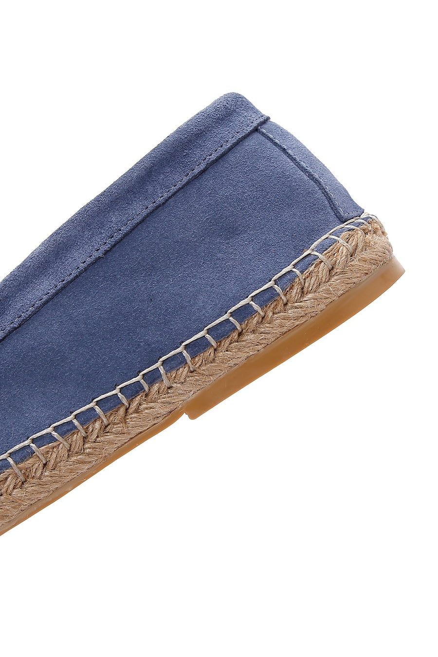 Men's Blue Suede Leather Espadrilles