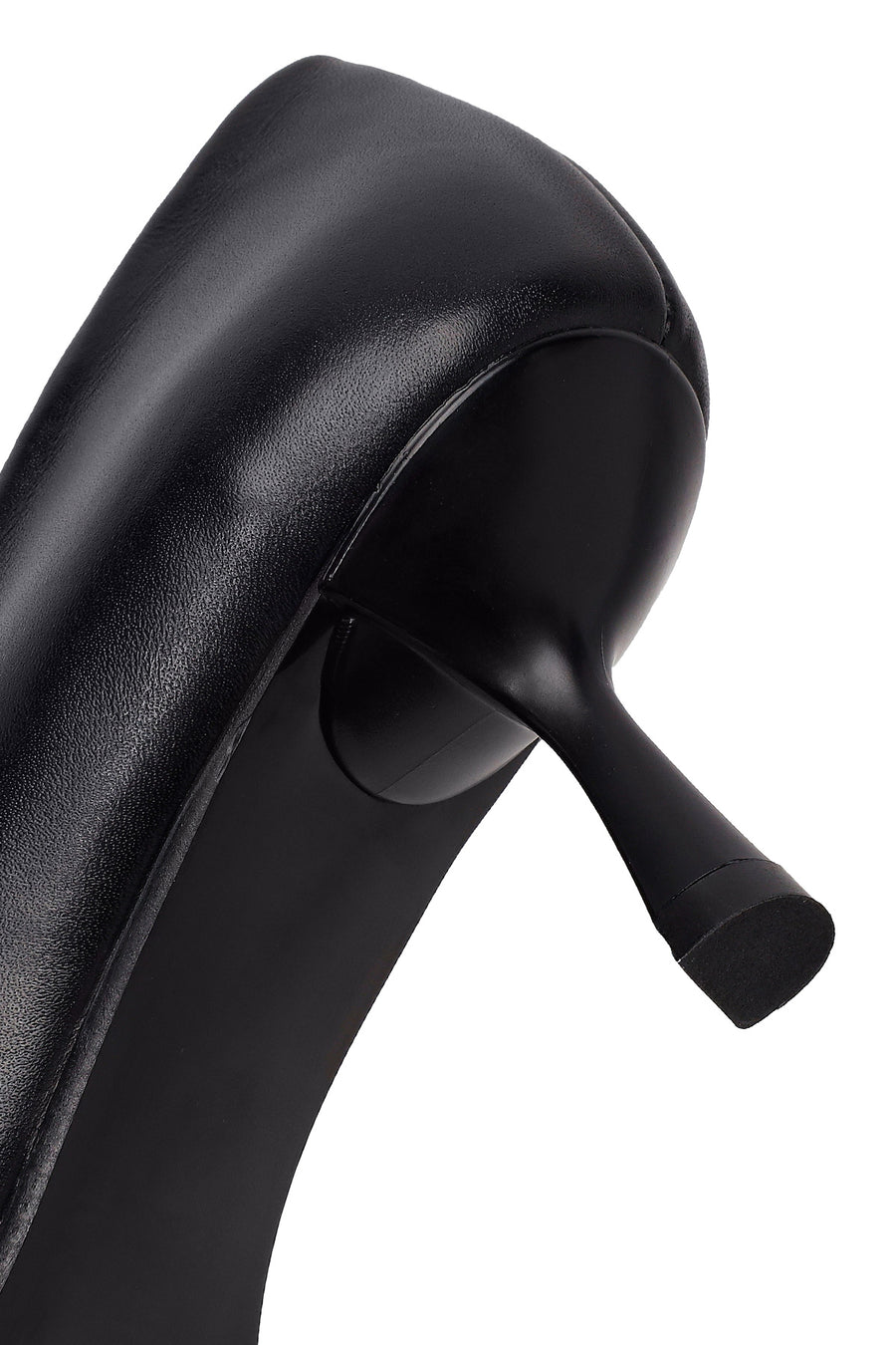 Kadın Siyah İnce Topuklu Deri Stiletto