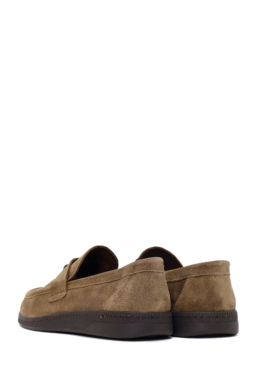 Erkek Taba Püsküllü Süet Deri Casual Loafer