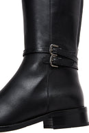 Women's Leather Zippered Boots | Derimod